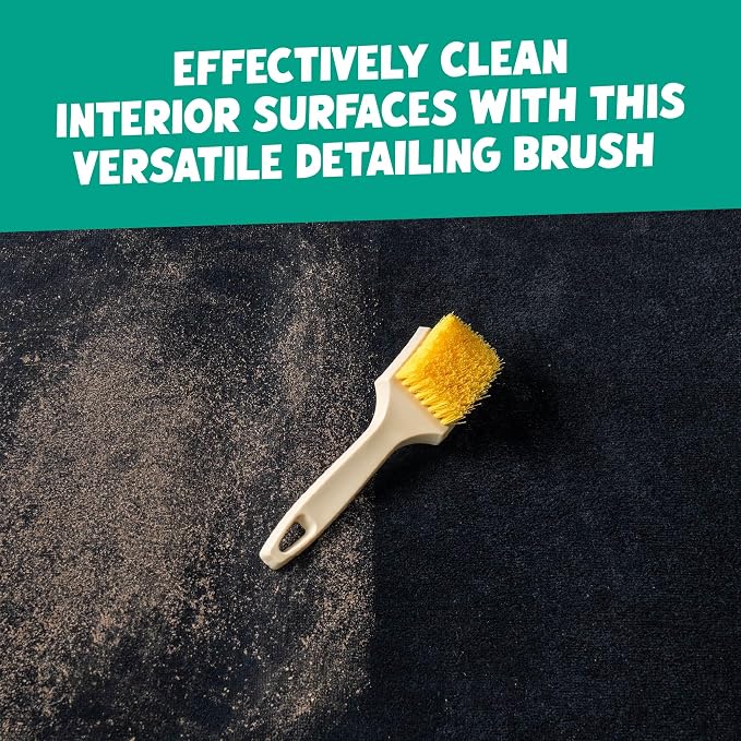 Chemical Guys, Induro 7 Heavy Duty Carpet & Upholstery Nifty Brush, 2 Pack | Stiff, durable bristles deep-clean carpet, fabric and upholstery in cars, RVs and home interiors, two pack