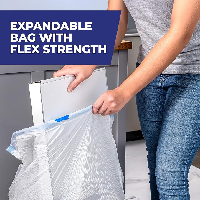 Hefty Ultra Strong 13 Gal Kitchen Trash Bags, White, Fabuloso Lemon, 80ct | 13G Tall White Trash Bags with Drawstrings for Kitchen and Home Use, Resists Leaks, Punctures, Rips, Continuous Odor Control