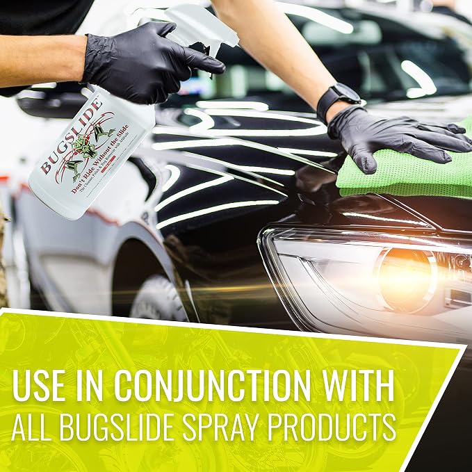 BugSlide Microfiber Mesh X-Treme Cleaning Cloth, No-Scratch Car Surfaces | Waffle weave mesh cloth for extra cleaning power. Use with all BugSlide products to clean and polish, no scratching.