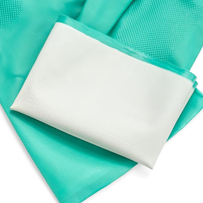 Best Nitrile Rubber Cleaning, Household, Dishwashing Gloves, Latex Free, Vinyl Free, Reusable not Disposable, Small S, (1 Pair)