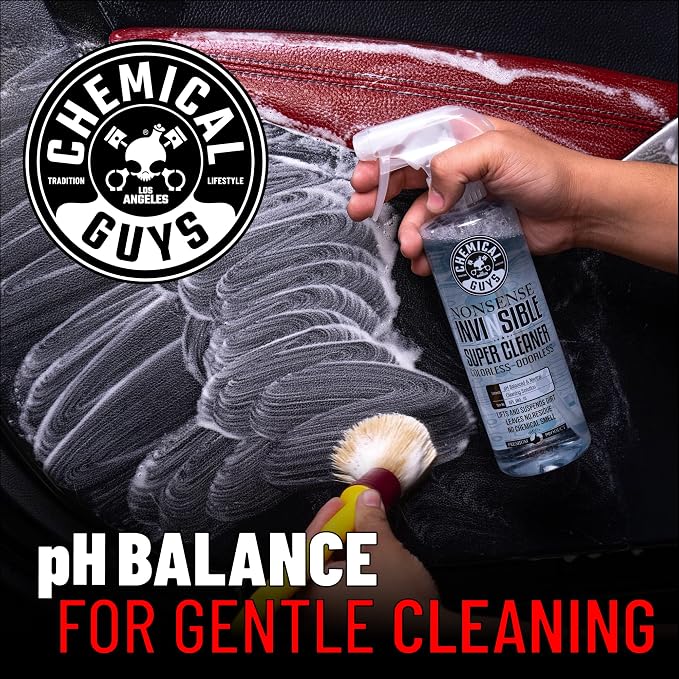 Chemical Guys, Nonsense Colorless & Odorless All-Surface Cleaner, 1 Gallon | Colorless, odorless, residue-free cleaner lifts dirt from vinyl, rubber, plastic, carpet and upholstery.
