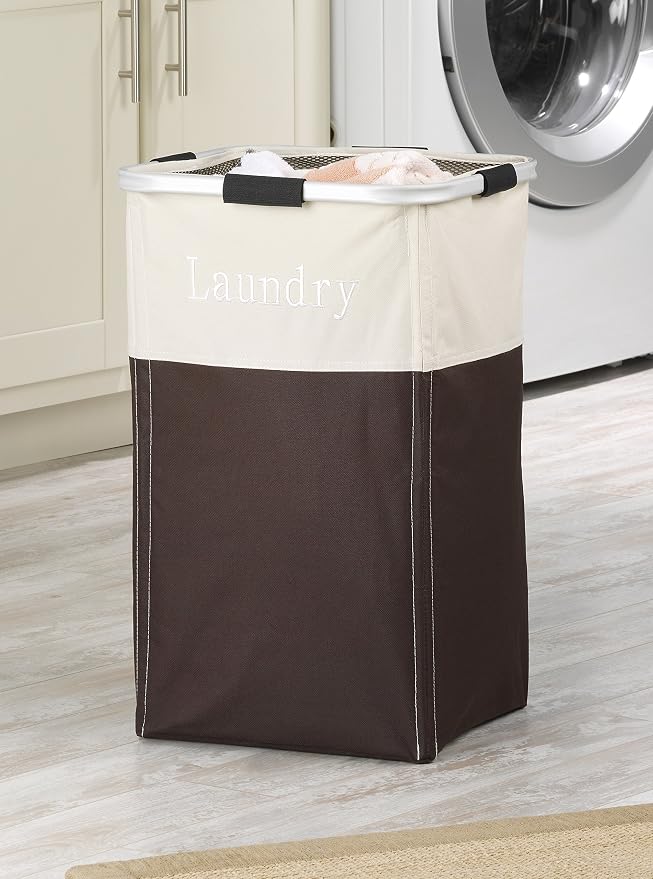 Whitmor Easy Care Laundry Hamper - Espresso
