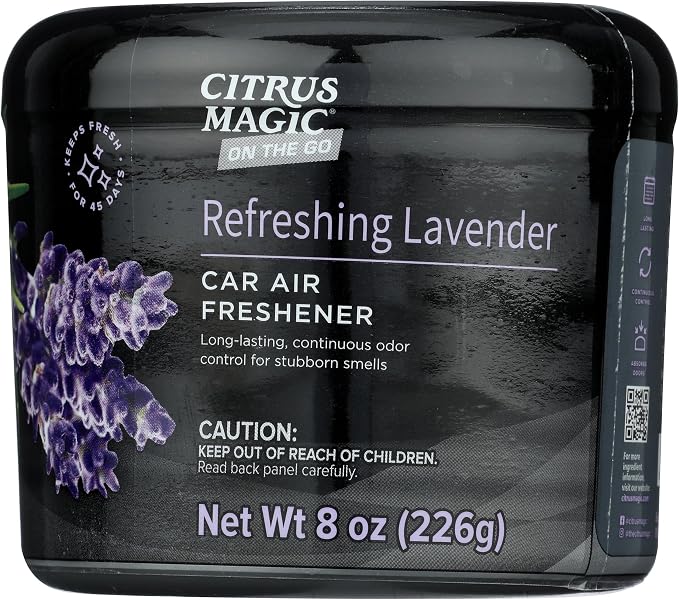 Citrus Magic Auto Solid Air Fresheners, Refreshing Lavender, 8 oz