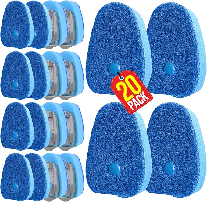 Sponge Dishwand Brush Refills for Scotch-Brite Dishwand - 20 Pack | Non-Scratch Brush Refill, 3X Scrubbing Power