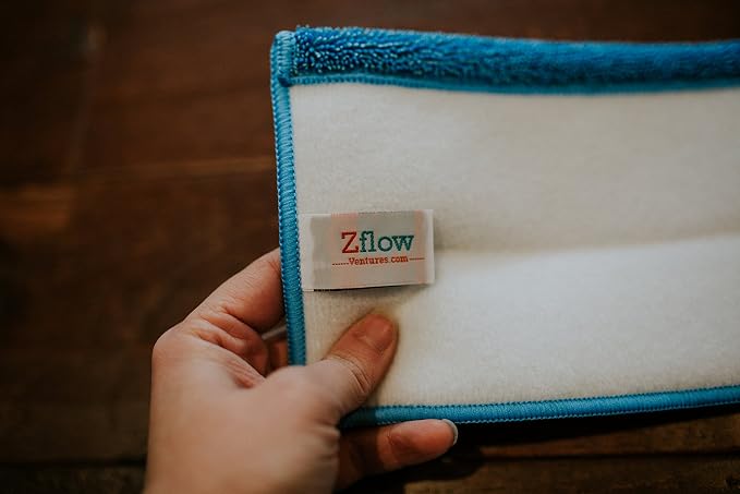 Zflow 18" Professional Microfiber Mop - Commercial Stainless Steel Handle with Microfiber Dust Pad + 3 Wet Pads