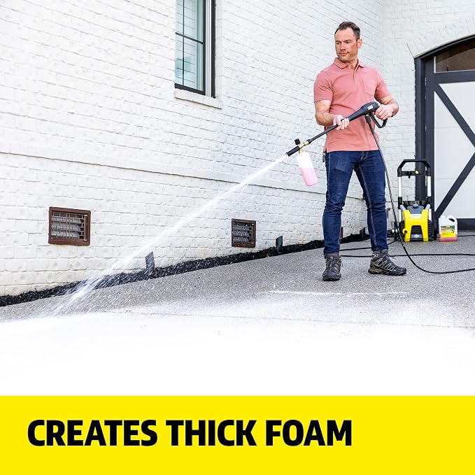 KÄRCHER Concrete & Driveway Cleaner for Pressure Washers, up to 40 Gal | Removes Dirt and Grime from Concrete, Brick, Masonry, and Stone, Highly Concentrated, Makes up to 40 Gal of Cleaner