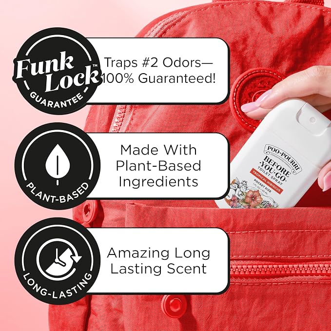 Poo-Pourri Before-You-Go Pocket Toilet Spray, Travel Essentials, 1 Fl Oz, Spring Variety 3 Pack, Each Up to 50 Uses, On-The-Go Bathroom Odor Deodorizer with Essential Oils, TSA Approved Size, 3 Scents