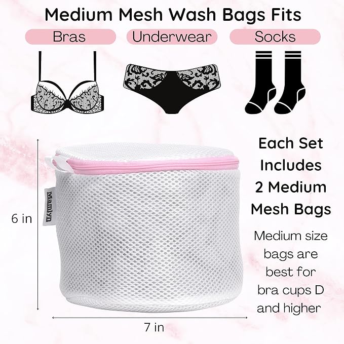 Mesh Bra Bags for Washing Machine, Lingerie wash Bags for Laundry