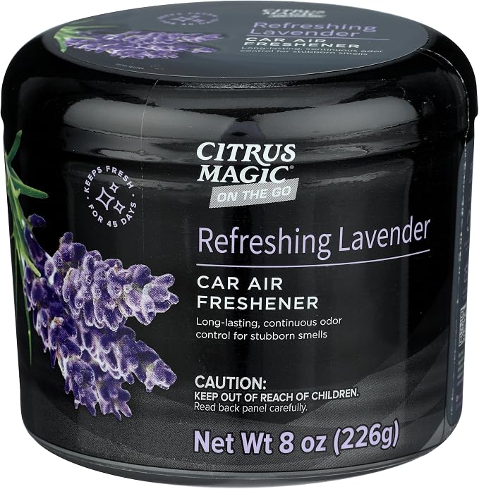 Citrus Magic Auto Solid Air Fresheners, Refreshing Lavender, 8 oz