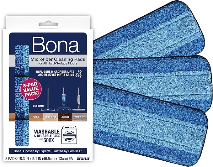 Bona Mop Microfiber Cleaning Pad for Hardwood & Hard Surface Floors