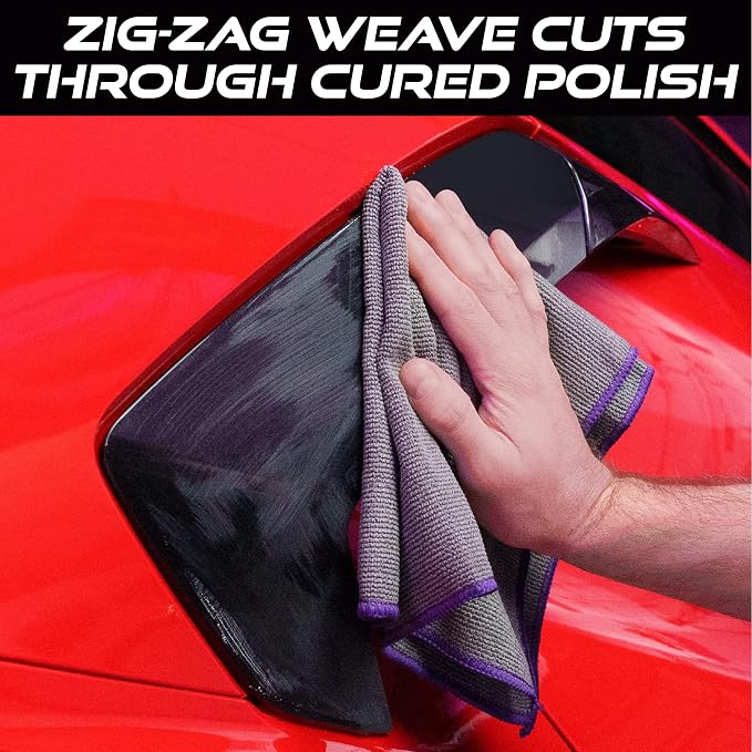 VIKING Microfiber Cleaning Cloth for Car Wax Removal, 16 x 16 Inch, 3 Pack | Polishing Towels for Removal of Car Wax and Polishing Compound, Car Detailing Kit