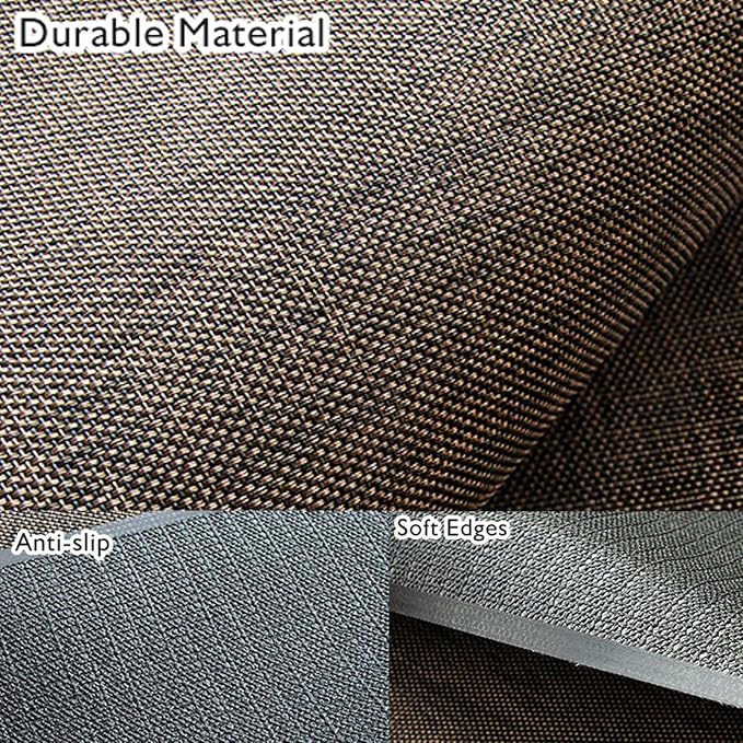 Sycoodeal Office Chair Mat for Hardwood & Tile Floor, 48" x 55" Heavy Duty Computer Gaming Chair Mat for Rolling Chairs Non-Curve, Anti-Slip, Floor Protector for Home Office (Coffee)