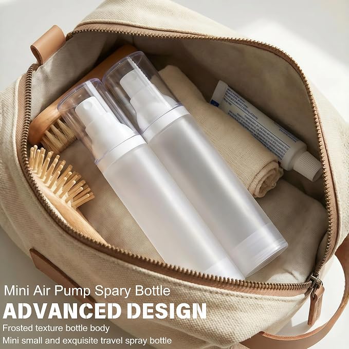 360° Angle Work Small Spray Bottle 1.7oz Travel Size Spray Bottle | Refillable Leak Proof Mini Travel Bottles TSA Approved For Perfume Toner Hair spray Facial Moisturizing | 1.7oz/50ml, 4pack