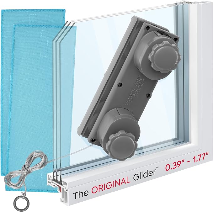 Tyroler Glider R-4 AFC Magnetic Window Cleaner Tool Fits Windows 0.4"-1.8" | | Fits Windows 0.4"-1.8" Thick | 100% Silicone Body Double Sided Outside Window Cleaner Tool | Window Cleaner Magnet