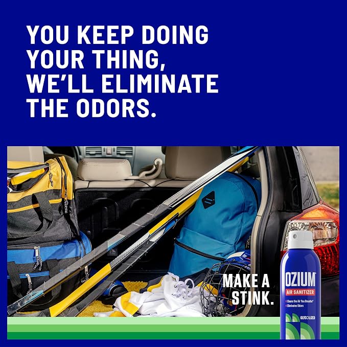 Ozium 3.5 Oz. Air Sanitizer and Odor Eliminator Spray | Room Odor Eliminator for Home, Car, and Office, Country Fresh Air Cleaner, 2 Pack