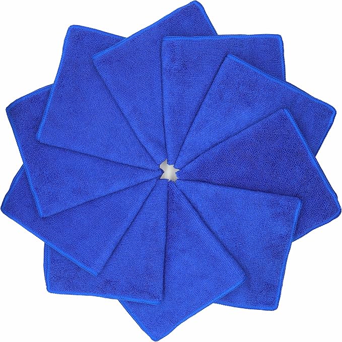 Microfiber Cleaning Cloth, Washcloths,12x12 inch,10 Pack, | Fast Drying Dish Cloths for Washing Dishes, Ultra Absorbent Dish Rags, Lint Free Cleaning Rags For House&Kitchen