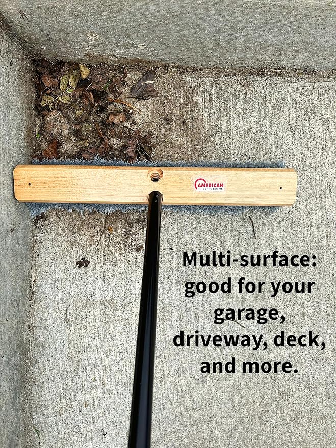 PBME18001 18" Multi-Surface Push Broom with Sturdy Extendable Handle